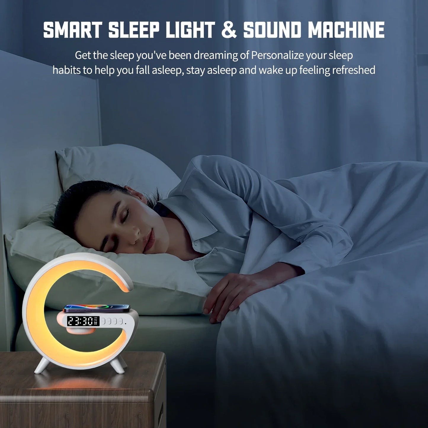 GlowCharge: Lamp, Speaker & Smart Clock