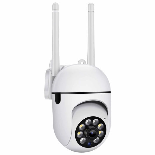 Prinxy Floleo 1080P Outdoor Security Camera - 360° View, Motion Detection, Wi-Fi, White