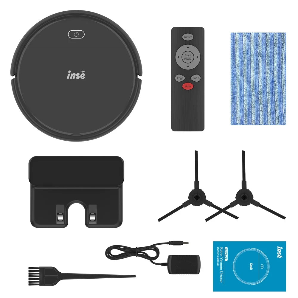 E3 PLUS Robot Vacuum Cleaner - 2200Pa Suction, Self-Charging, Tangle-Free, 100 Min Runtime