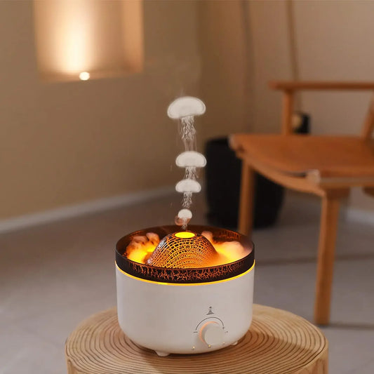 Volcano Jellyfish Aroma Humidifier – USB Ultrasonic with Large Capacity