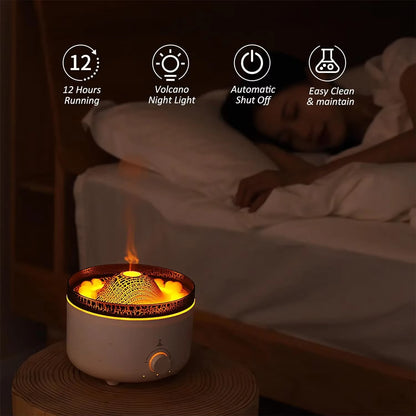 Volcano Jellyfish Aroma Humidifier – USB Ultrasonic with Large Capacity