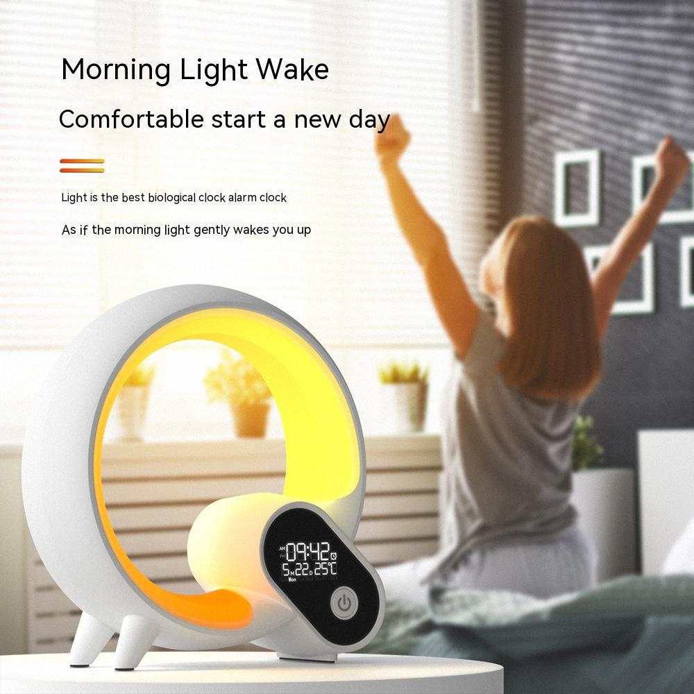 Q-Light Smart Alarm Clock with Bluetooth & Colorful Atmosphere Light