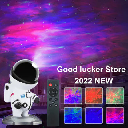 Astronaut Galaxy Projector – LED Starry Sky & Ocean Night Light with Remote Control