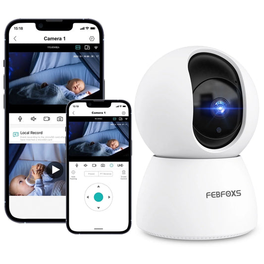 Prinxy 1080P Baby Monitor & Home Security Camera – HD Video, Night Vision, Two-Way Audi