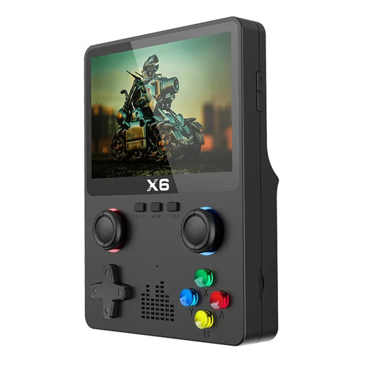 X6 Handheld Game Console - 3.5" IPS Screen, Dual Joysticks, 11 Simulators, 2023 Model