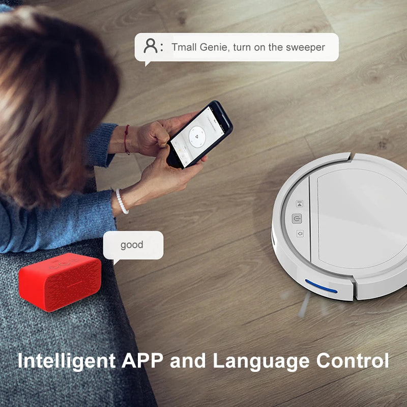 Smart Robot Vacuum with Voice Control & App Remote