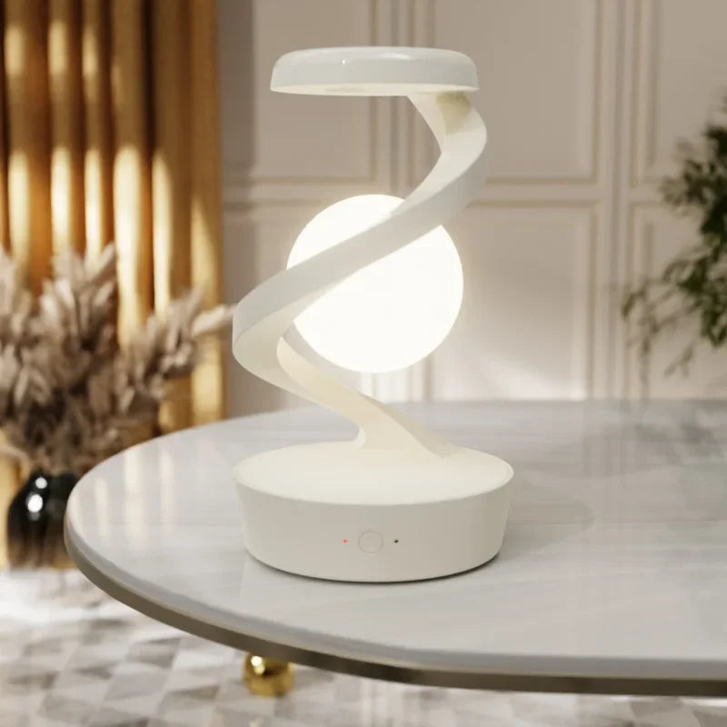 Rotating Moon Lamp with Wireless Charging & Sensor Control