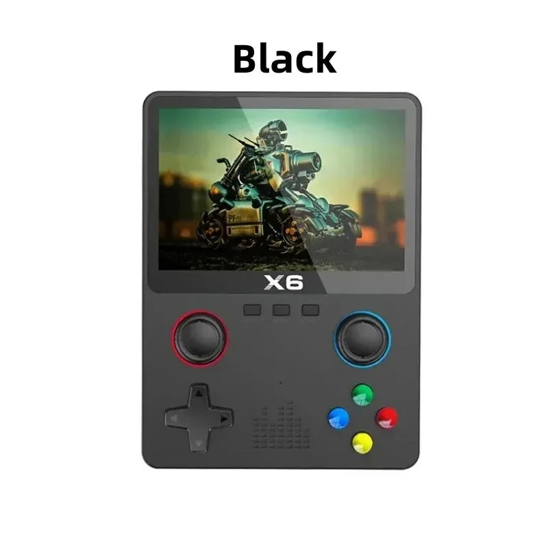 X6 Handheld Game Console - 3.5" IPS Screen, Dual Joysticks, 11 Simulators, 2023 Model