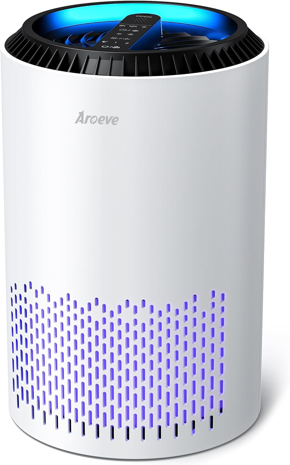 Portable Air Purifier - Efficient Air Cleaner for Smoke, Pollen, and Odors with Sleep Mode (MK01 - White)