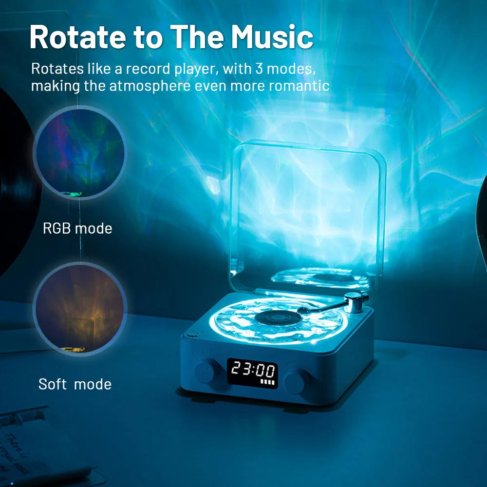 Mini Retro Bluetooth Speaker with RGB & Sleep Aid