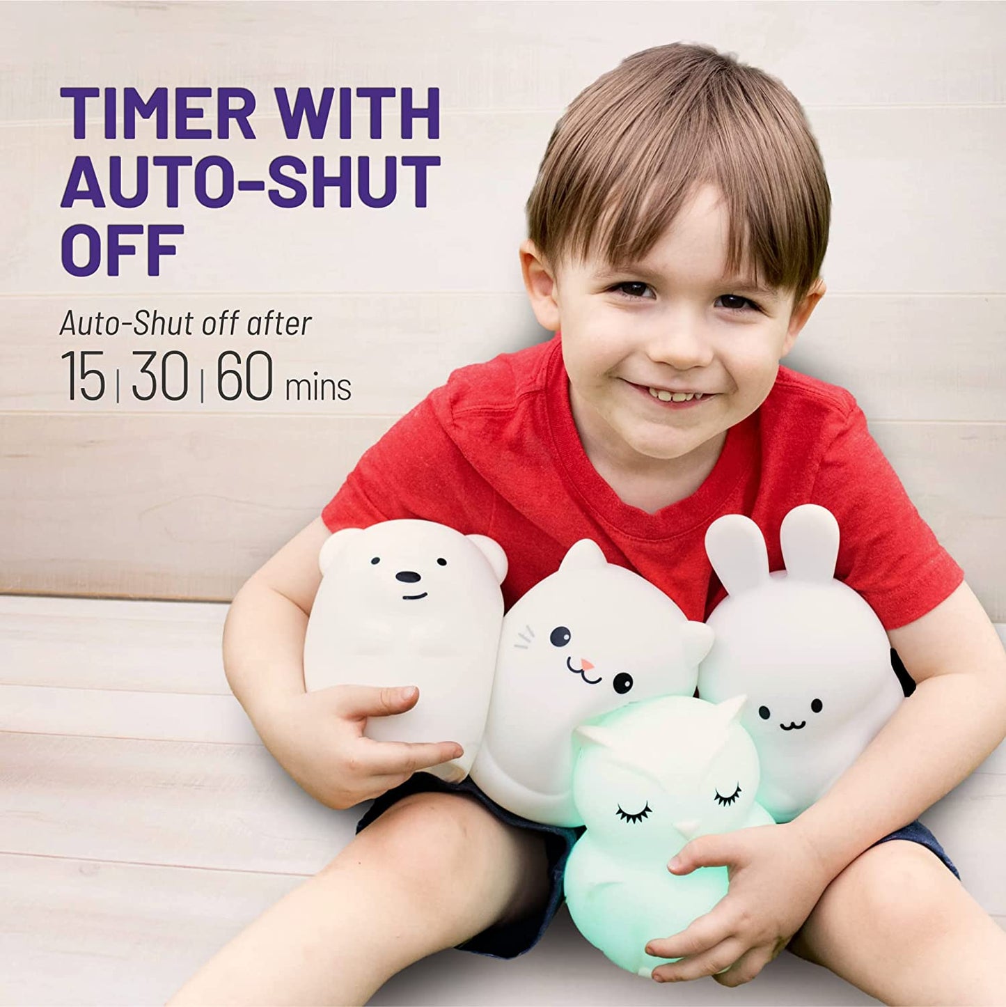 dorable Bunny Night Light for Kids - Rechargeable & Soothing Glow for Sweet Dreams!