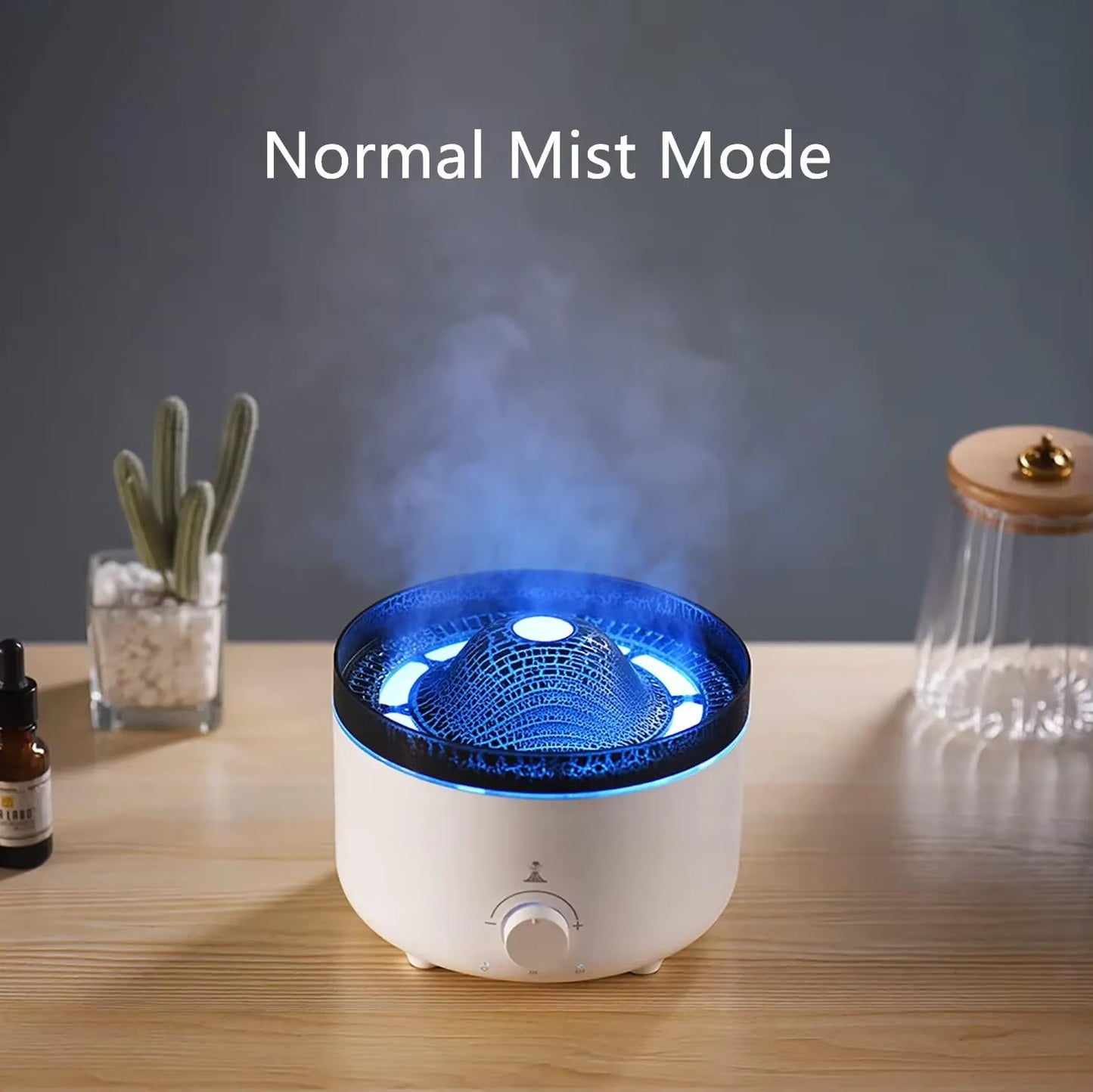 Volcano Jellyfish Aroma Humidifier – USB Ultrasonic with Large Capacity