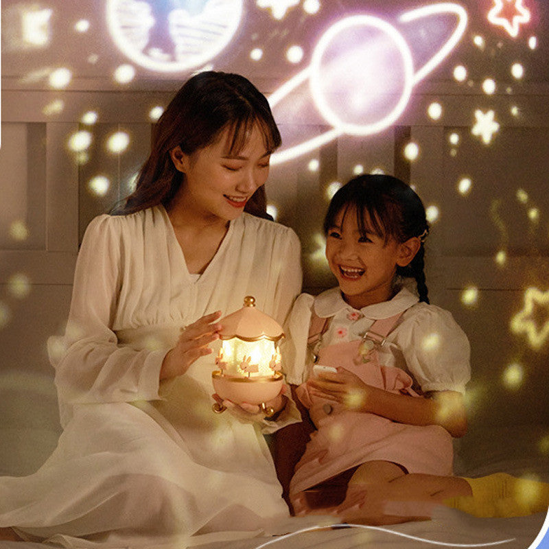 Kids' Space Night Light Projector - USB Rechargeable with 12 Films