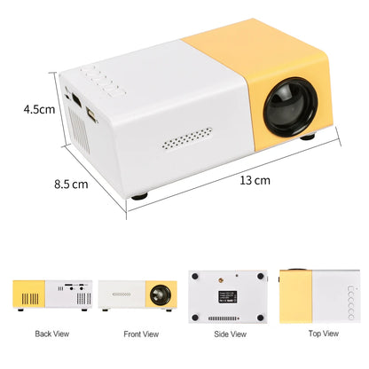 1080P Mini Projector YG300 Pro, Portable LED Beamer with HDMI & USB