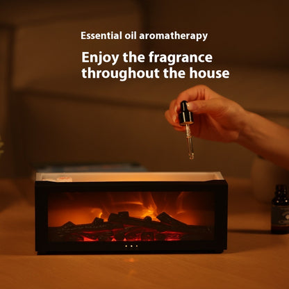 Flame Aroma Diffuser & Humidifier: 3D Colorful Essential Oil Fog Machine