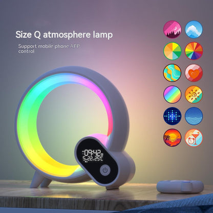 Q-Light Smart Alarm Clock with Bluetooth & Colorful Atmosphere Light