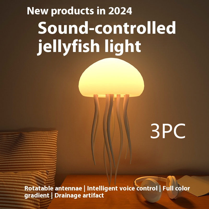 Portable Jellyfish Mood Lamp: Smart LED Night Light